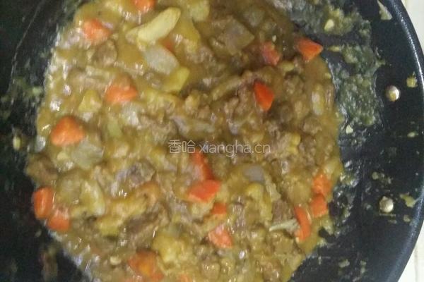 菜鸟咖喱牛肉饭(首次尝试)的做法图解3
