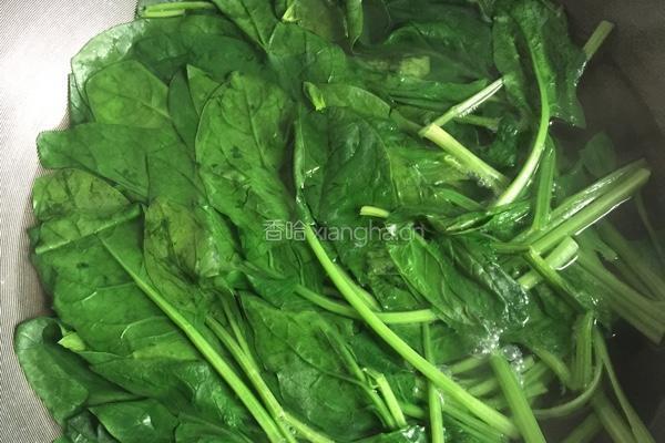 菠菜疙瘩汤的做法图解1