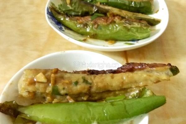 青椒酿肉的做法图解8