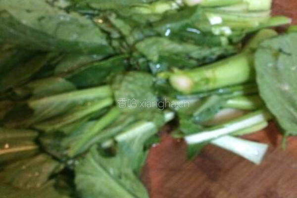 菜心炒鹅杂的做法图解5