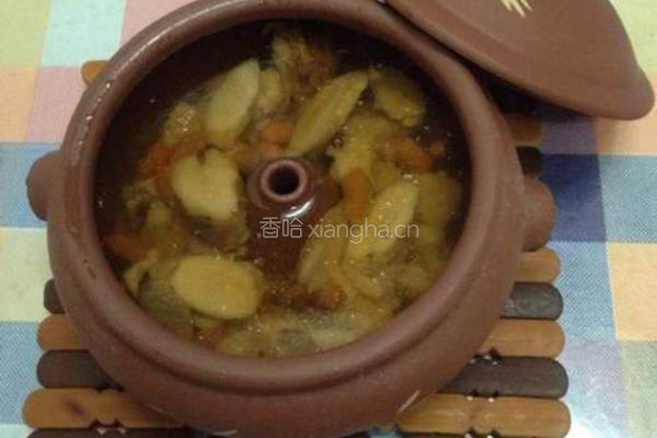 黄芪汽锅痩肉汤的做法图解5