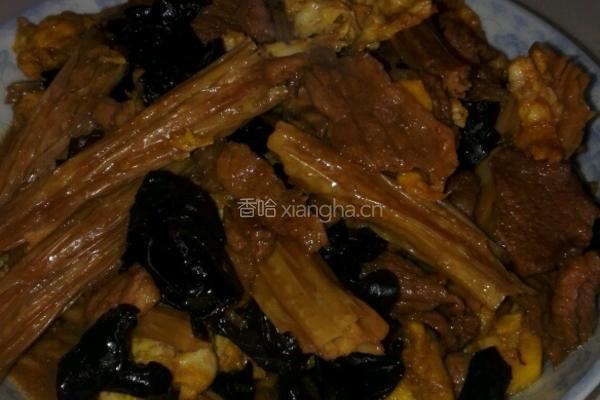 腐竹肉片的做法图解7