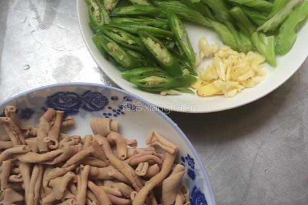爆炒鸭肠的做法图解5