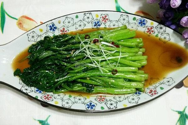 炒菜心的做法图解6