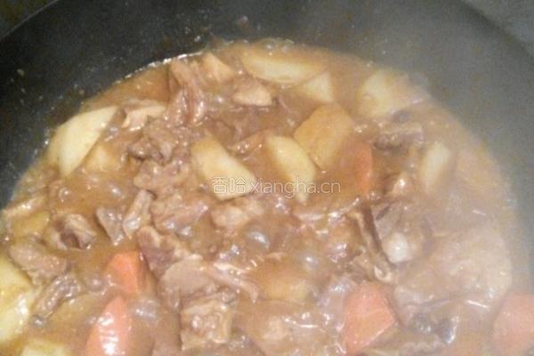 红烩土豆烧牛腩的做法图解5
