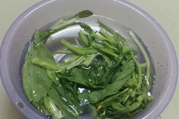 蒜蓉迟菜心的做法图解2