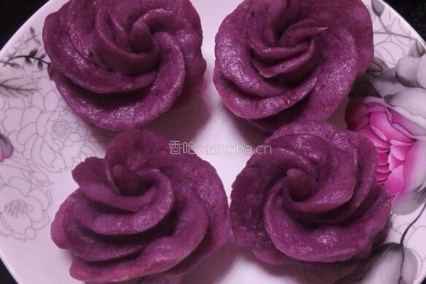 紫薯花苞馒头的做法图解11