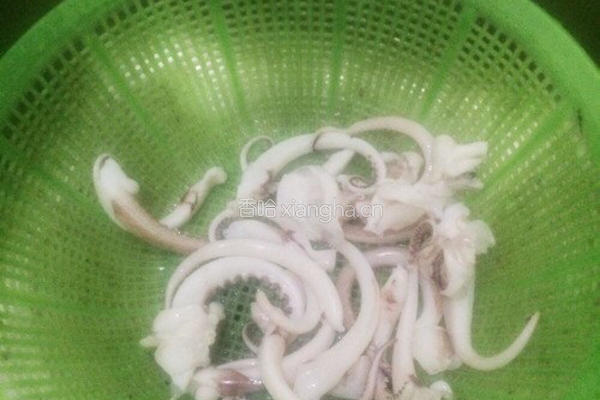 菜椒鱿鱼须的做法图解4