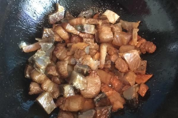 五花肉烧咸鱼的做法图解4