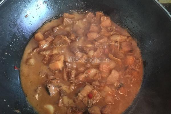 五花肉烧咸鱼的做法图解6