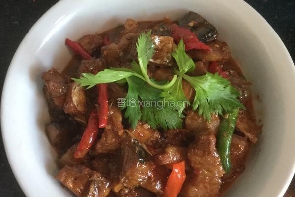 五花肉烧咸鱼的做法图解8