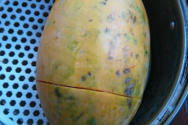 冰糖炖木瓜的做法图解3