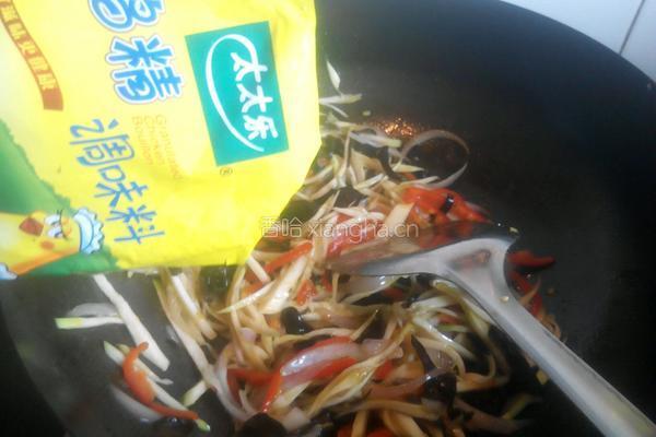 茭白小炒的做法图解6