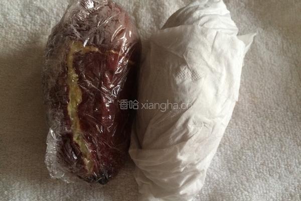 微波炉烤地瓜的做法图解4