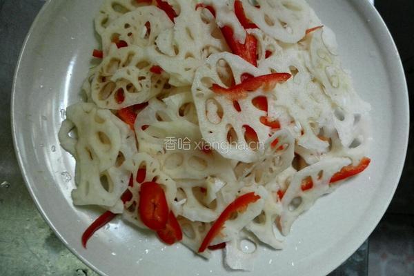 清炒莲藕片的做法图解5