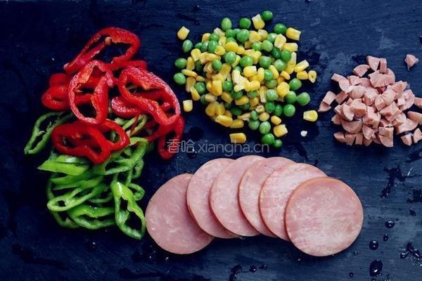 薄底脆皮火腿pizza的做法图解6