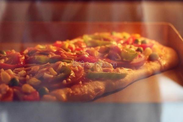 薄底脆皮火腿pizza的做法图解10