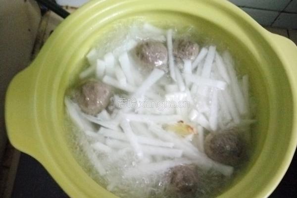 牛筋丸粉丝煲的做法图解3