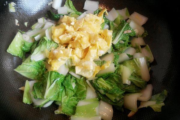 毛白菜炒鸡蛋的做法图解7
