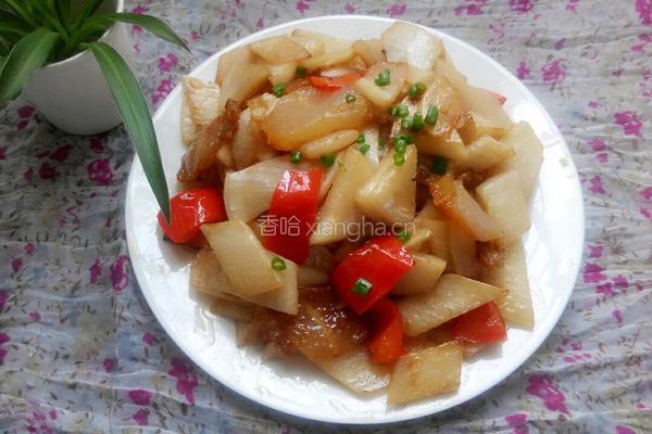 咸肉炒罗卜的做法图解6