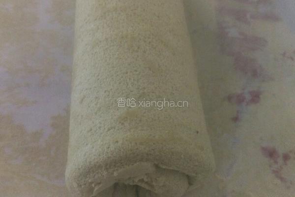 抹茶蓝莓海绵卷的做法图解7