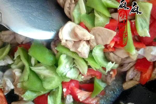 尖椒炒大肠的做法图解6