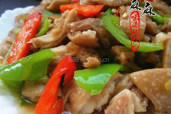 尖椒炒大肠的做法图解7