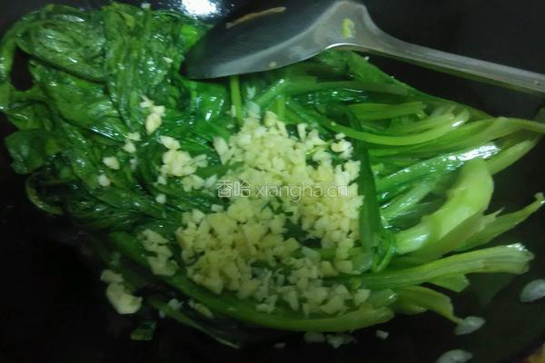 蒜蓉油麦菜的做法图解5