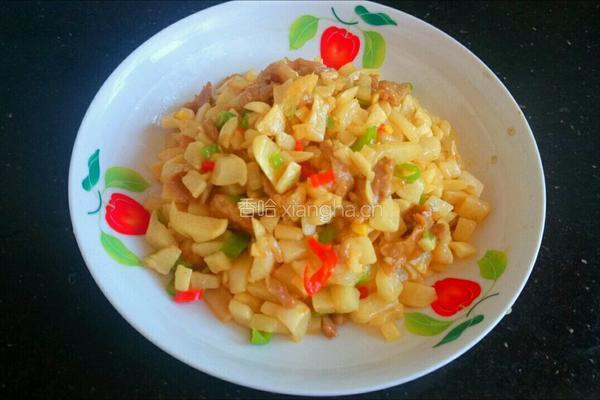 酸萝卜炒肉的做法图解9