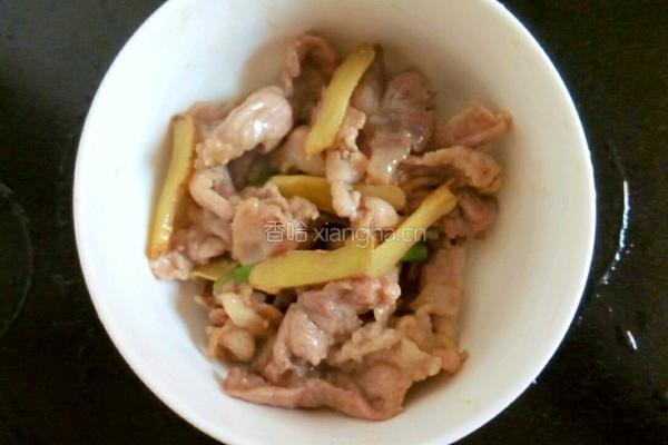 胡萝卜炒肉的做法图解4