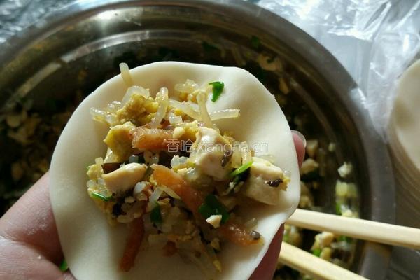 鸡蛋粉丝素饺子的做法图解5