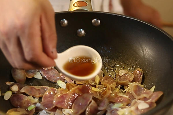 豆角炒腊肠的做法图解6