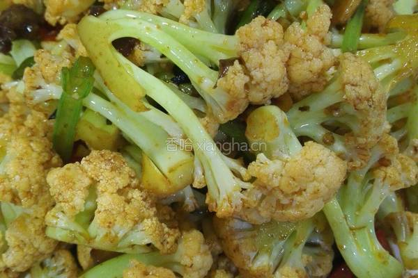 小炒有机菜花的做法图解3