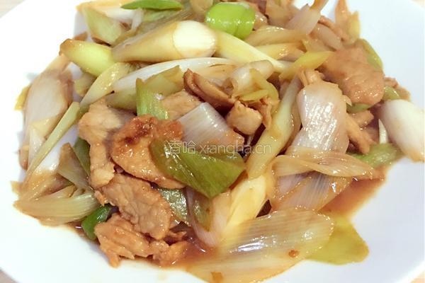 葱爆肉的做法图解8