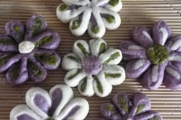 太阳花彩色馒头的做法图解10