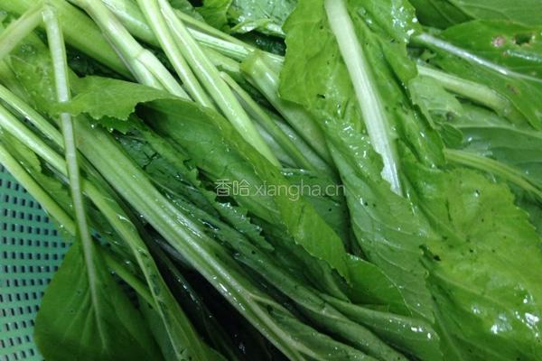香菇青菜的做法图解1
