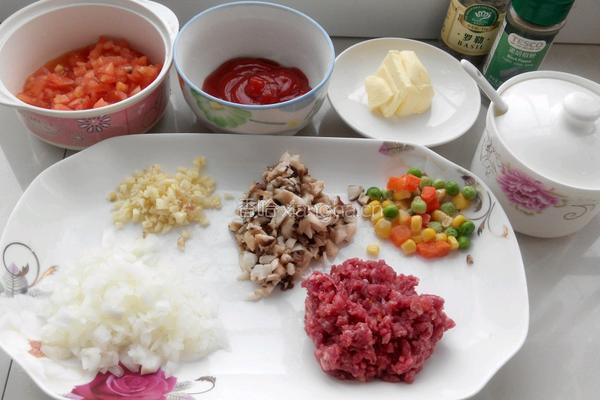 香菇牛肉意大利面的做法图解1