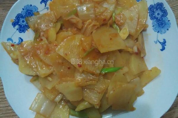 辣白菜炒土豆片的做法图解6