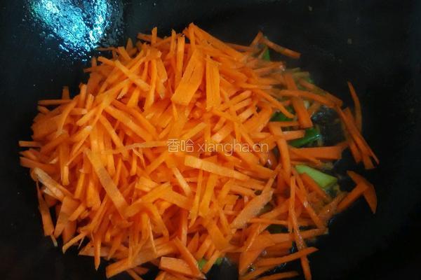 胡萝卜豆芽炒肉沫的做法图解10