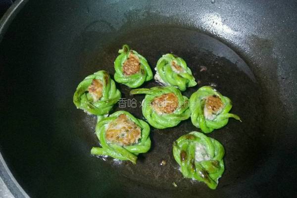 豆角酿肉的做法图解7