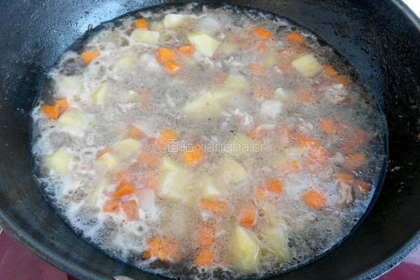 咖喱牛肉焗饭的做法图解6