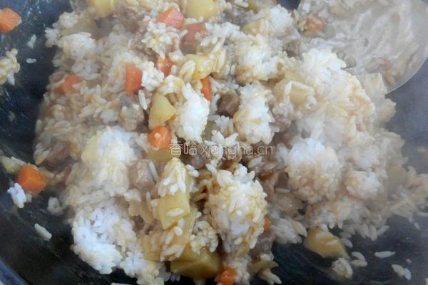咖喱牛肉焗饭的做法图解9