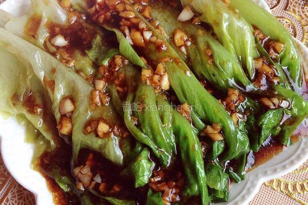 蒜蓉蚝油生菜的做法图解7
