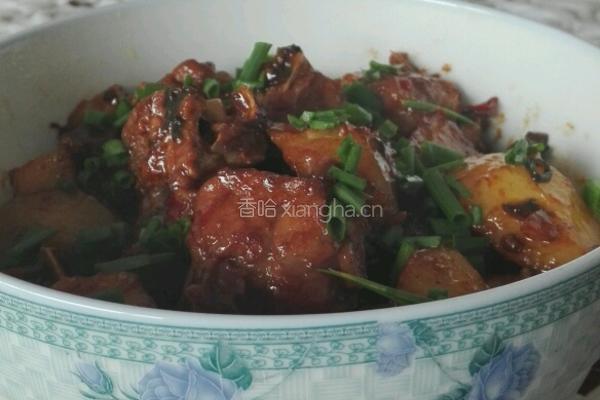土豆烧排骨的做法图解16