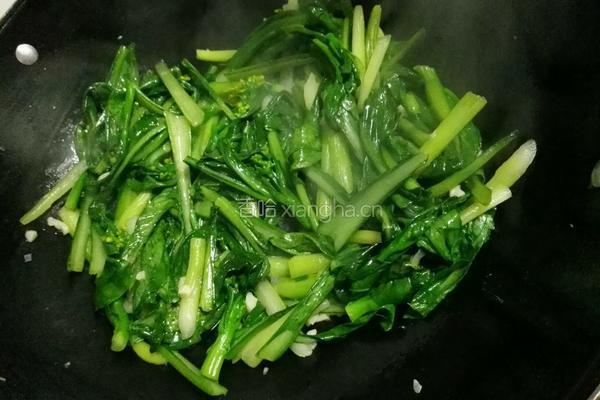 蒜香油菜芯的做法图解6