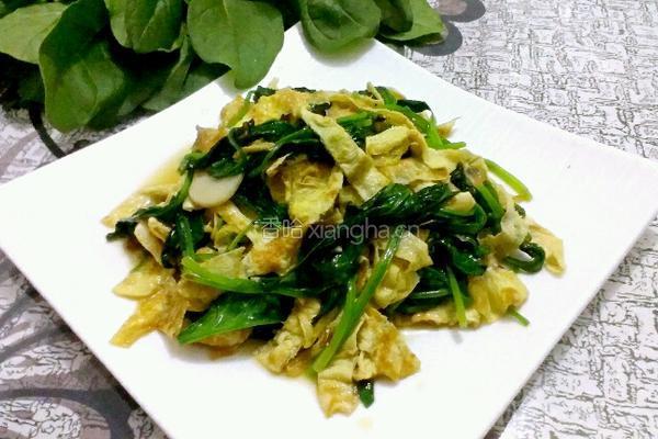 蛋皮菠菜