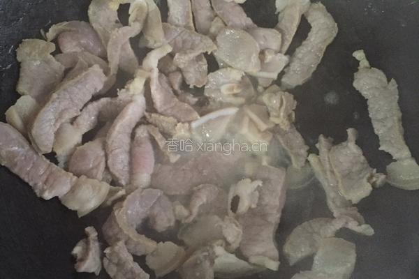 老干妈咸肉花菜的做法图解3
