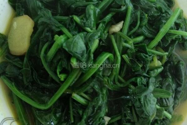 炒菠菜的做法图解5
