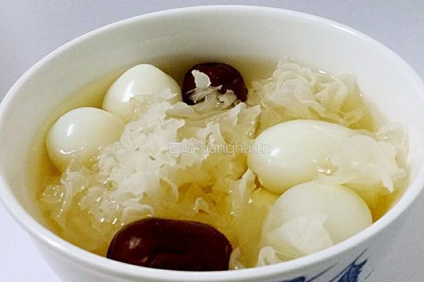 银耳鹌鹑蛋红枣糖水的做法图解8
