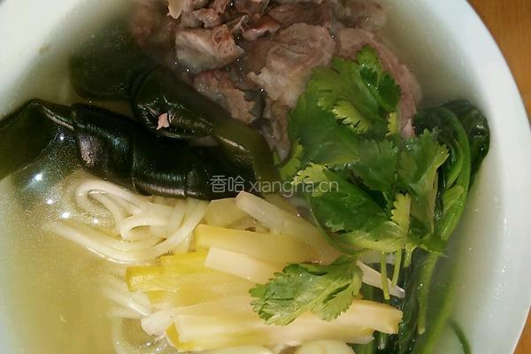 棒骨清汤营养面的做法图解10